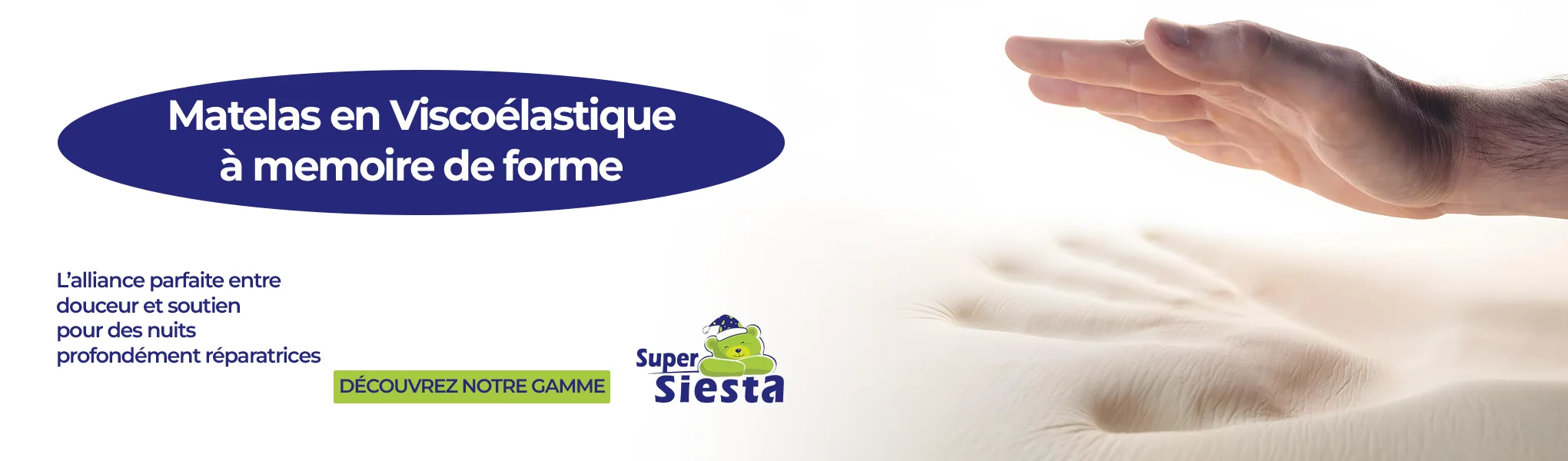 matela en viscoélastique-avec-mémoire-de-forme viscoelastique avec memoire de forme